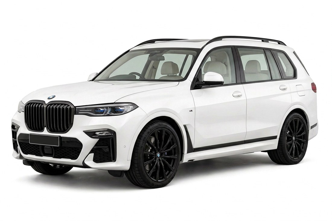 White luxury SUV with 35% vlt — medium window tint — Golding Auto Films