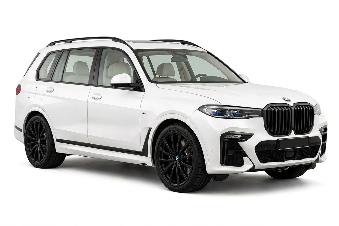 White luxury SUV with 35% vlt — medium window tint — Golding Auto Films