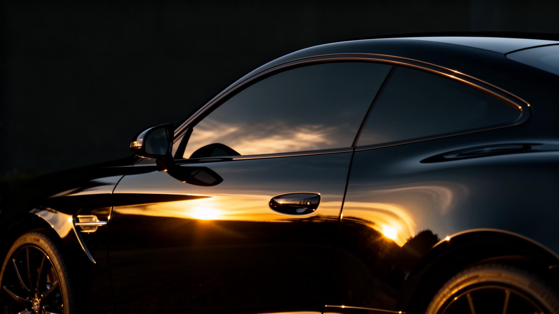Car with premium window tint