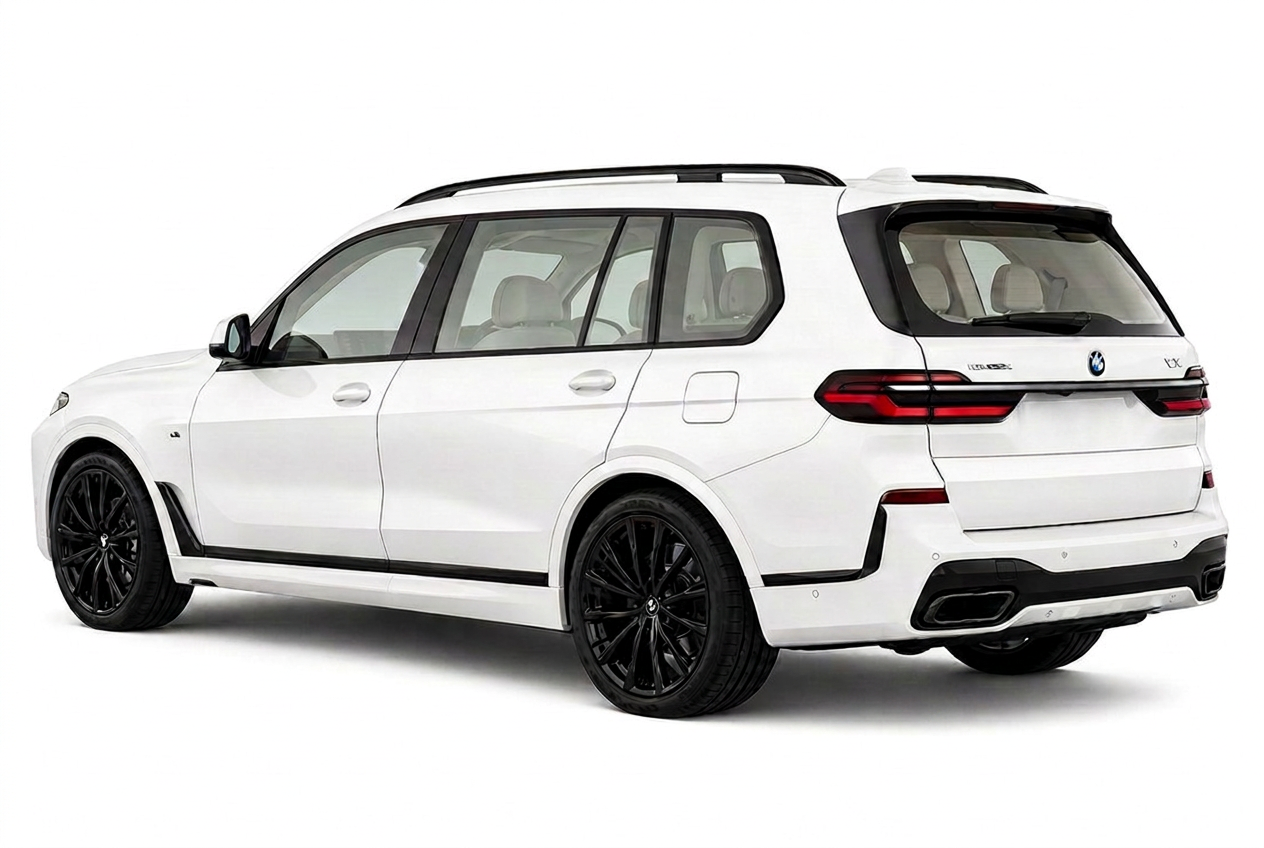 White luxury SUV with 35% vlt — medium window tint — Golding Auto Films